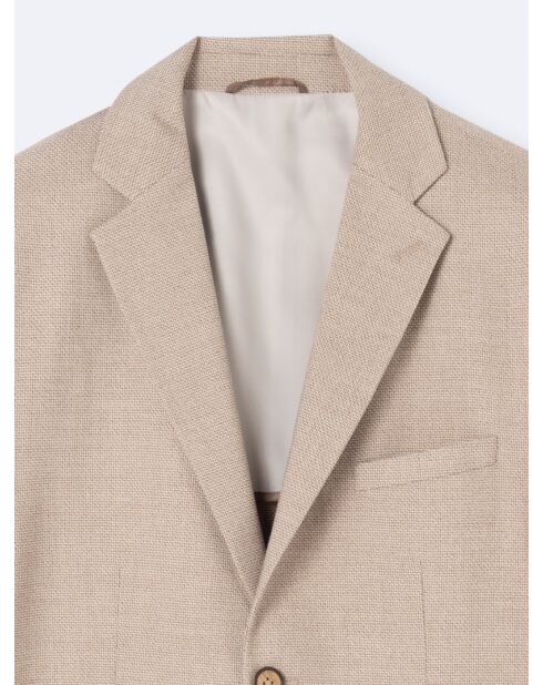Veste de ville slim armuré beige