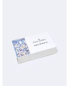 Pochette 100% cotone con fiori di parma - 25x25 cm