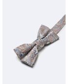 Papillon elegante 100% seta bianca