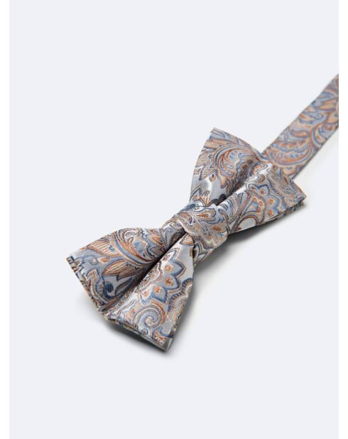 Papillon elegante 100% seta bianca