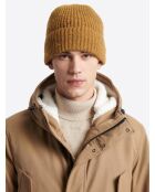 Bonnet faux-uni jaune moutarde