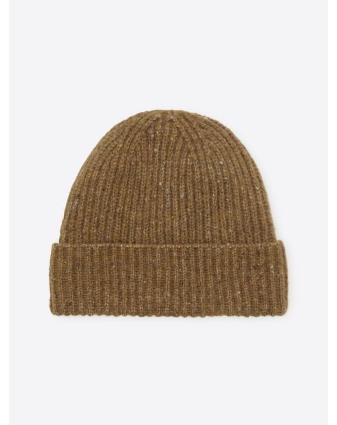 Bonnet faux-uni jaune moutarde