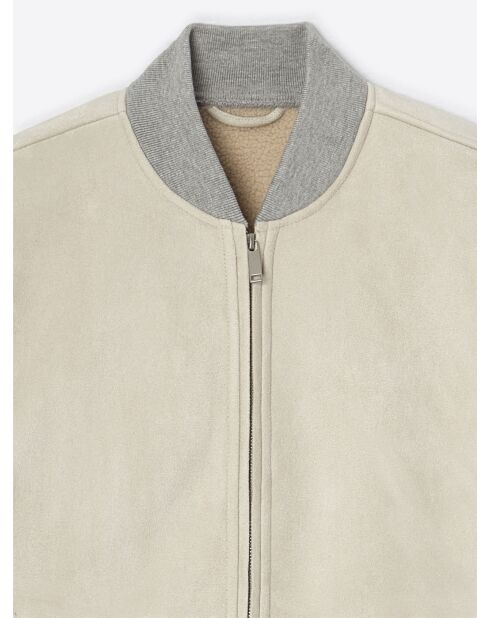 Blouson col teddy mastic