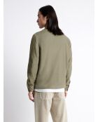 Veste casual en 100% coton vert lichen