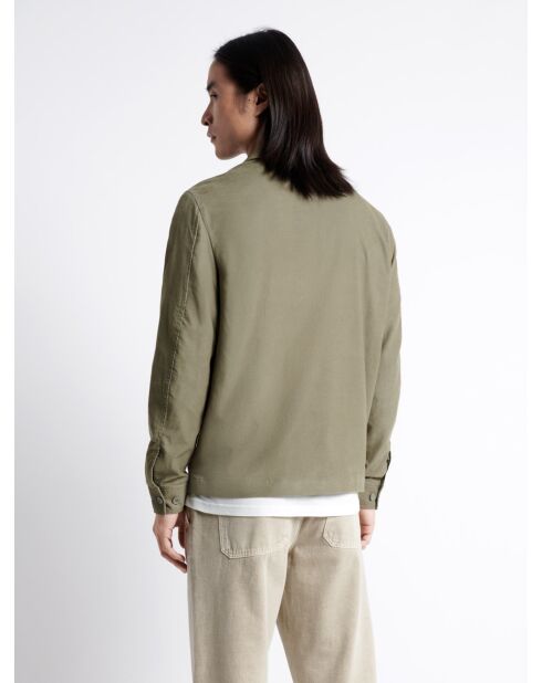 Veste casual en 100% coton vert lichen