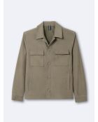 Veste casual en 100% coton vert lichen