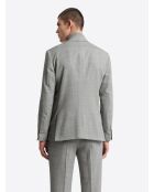 Veste de costume regular en laine gris souris