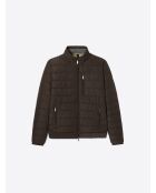 Blouson matelassé à col montant chocolat