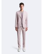 Veste de costume 100% laine rose poudré