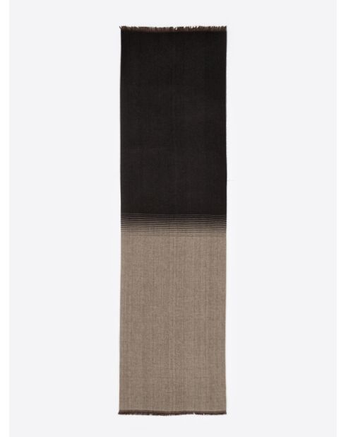 Echarpe fantaisie chocolat - 180x50 cm