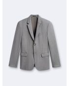 Veste de costume 100% laine gris chiné clair