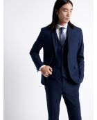 Veste de costume extraslim bistretch bleu marine