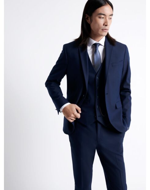 Veste de costume extraslim bistretch bleu marine