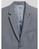 Veste coordonnable extra slim en laine gris artic