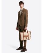 Veste de costume extraslim bistretch chestnut