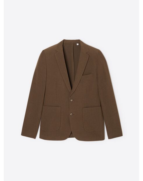 Veste de costume extraslim bistretch chestnut