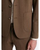 Veste de costume extraslim bistretch chestnut