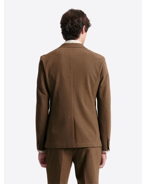 Veste de costume extraslim bistretch chestnut