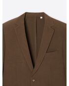 Veste de costume extraslim bistretch chestnut