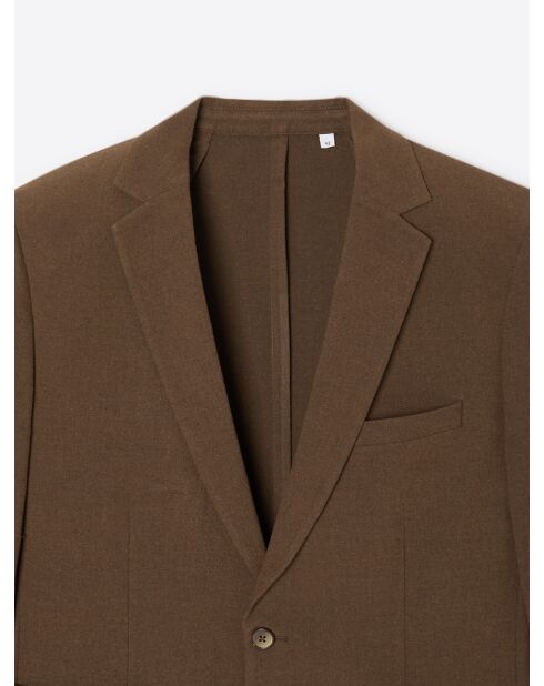 Veste de costume extraslim bistretch chestnut