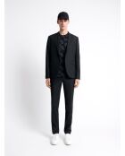 Veste de costume extraslim bistretch noire
