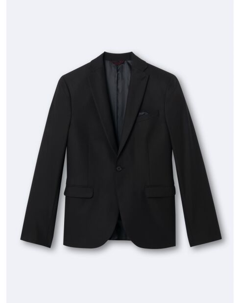 Veste de costume extraslim bistretch noire