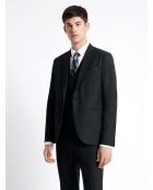 Veste de costume extraslim bistretch noire