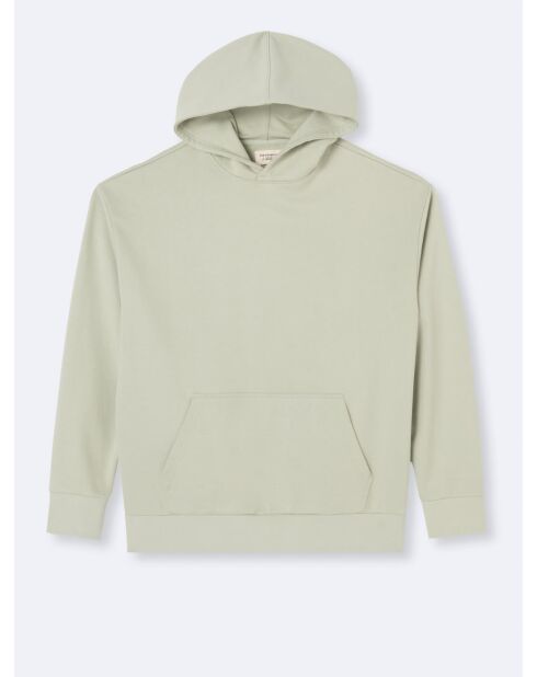 Sweat à capuche - L'atelier vert sauge