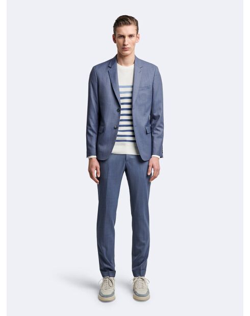 Veste de costume 100% laine bleue