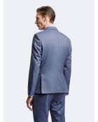Veste de costume 100% laine bleue