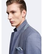 Veste de costume 100% laine bleue