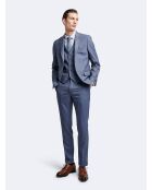 Veste de costume 100% laine bleue