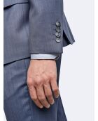 Veste de costume 100% laine bleue
