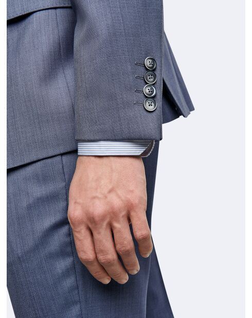 Veste de costume 100% laine bleue