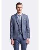 Veste de costume 100% laine bleue
