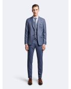Veste de costume 100% laine bleue