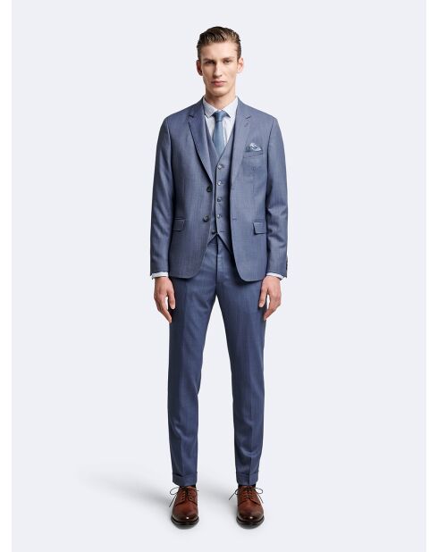 Veste de costume 100% laine bleue