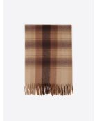 Echarpe à rayures noisette - 184x70 cm