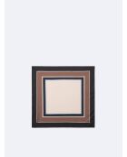 Echarpe à motif géométrique blanc neige - 68x68 cm