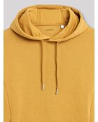 Sweat à capuche molleton curry