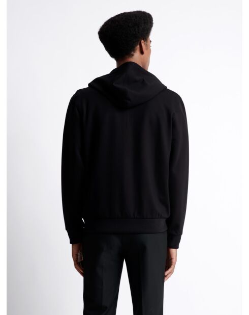 Sweat à capuche contenant de la viscose noir