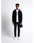 Sweat à capuche contenant de la viscose noir