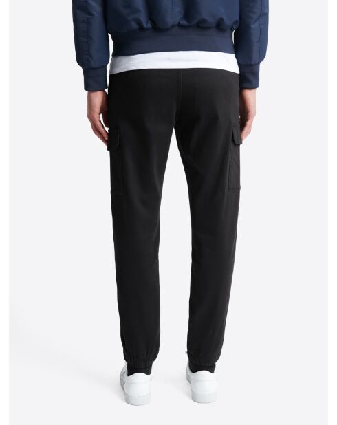 Slack uni en coton bleu marine