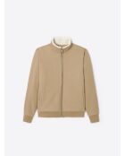 Sweat à col montant noisette