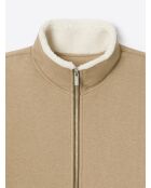 Sweat à col montant noisette