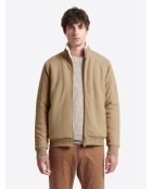 Sweat à col montant noisette