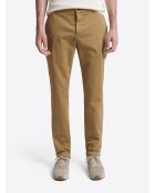 Slack uni en coton caramel