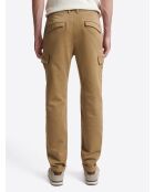 Slack uni en coton caramel