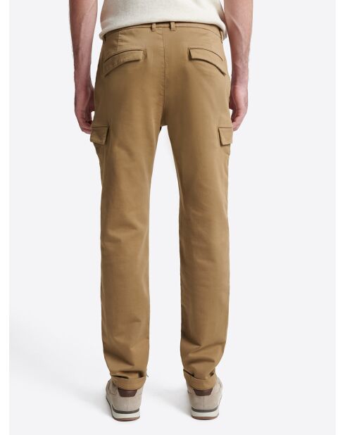 Slack uni en coton caramel