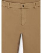 Slack uni en coton caramel